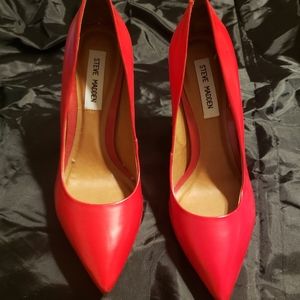Red Steve Madden Pumps